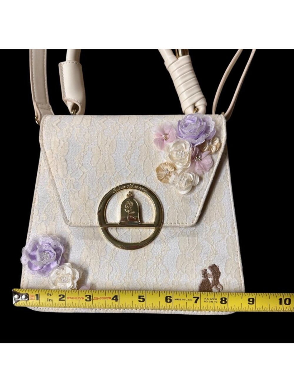 Loungefly Disney Beauty and the Beast Ballroom Dance Lace Handbag Shoulder Purse - Picture 16 of 16